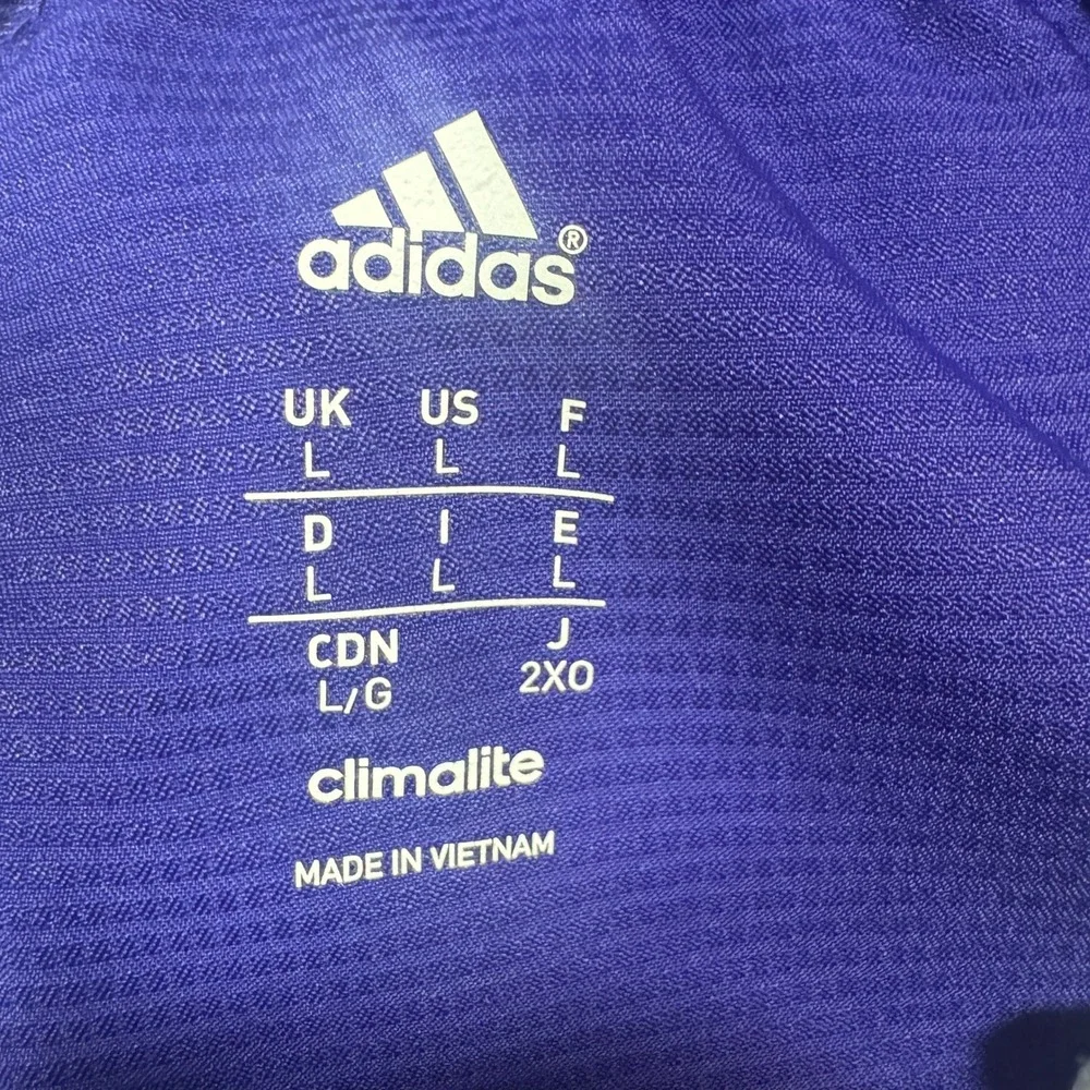 Adidas Climalite Mens Purple Track Pants Zip Ankle Cargo Pocket Large 3109